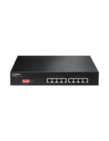 Edimax ES-1008P V2 switch Fast Ethernet (10 100) Negro Energía sobre Ethernet (PoE)