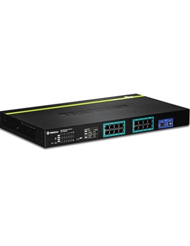 Trendnet TPE-1620WS switch Gestionado L2 Gigabit Ethernet (10 100 1000) Negro 1U Energía sobre (PoE)