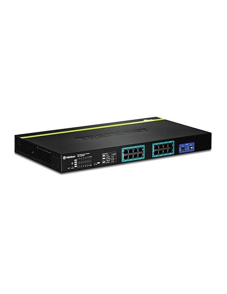 Trendnet TPE-1620WS switch Gestionado L2 Gigabit Ethernet (10 100 1000) Negro 1U Energía sobre (PoE)
