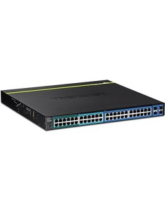 Trendnet TPE-4840WS switch Gestionado Gigabit Ethernet (10 100 1000) Negro 1U Energía sobre (PoE)