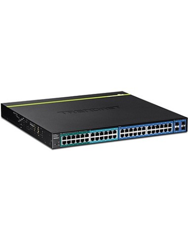 Trendnet TPE-4840WS switch Gestionado Gigabit Ethernet (10 100 1000) Negro 1U Energía sobre (PoE)