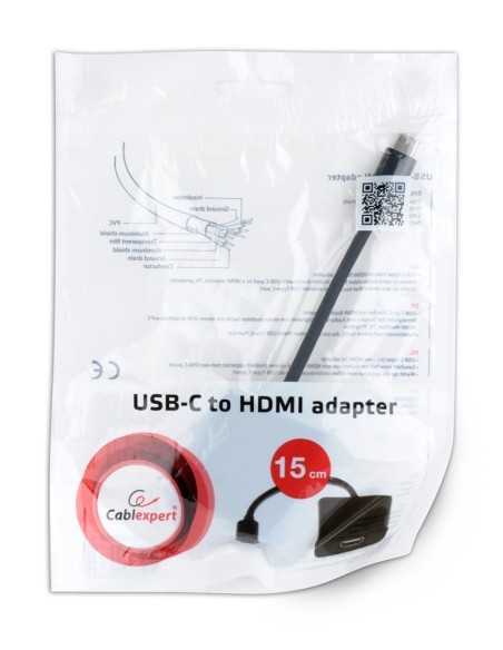 Gembird cable adap. USB 3.1 Tipo-C (M) a HDMI (H)