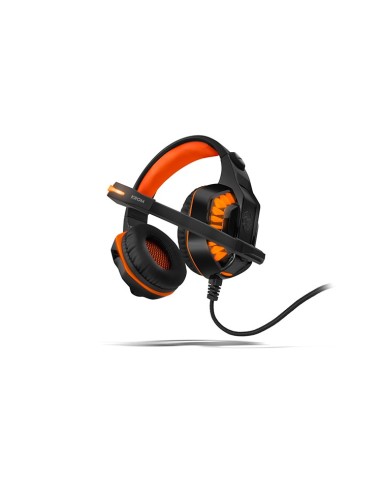 Krom Konor Binaural Diadema Negro, Naranja