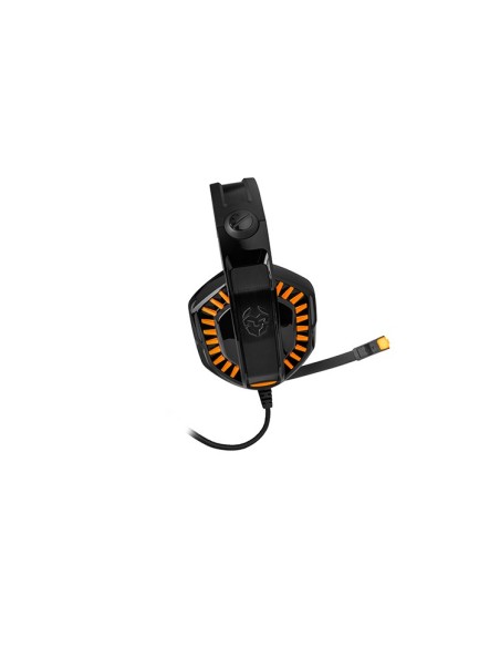 Krom Konor Binaural Diadema Negro, Naranja