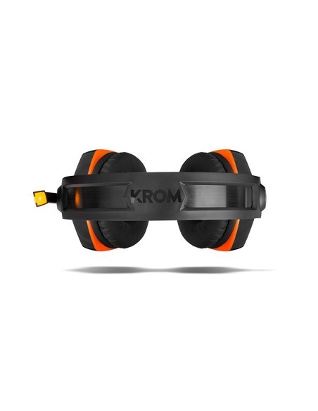 Krom Konor Binaural Diadema Negro, Naranja