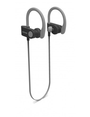 Denver BTE-110 GREY Auriculares Banda para cuello Negro, Gris