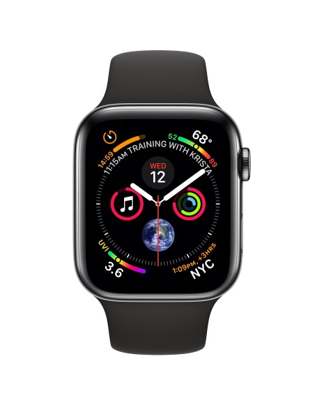 Apple Watch Series 4 reloj inteligente Negro OLED Móvil GPS (satélite)