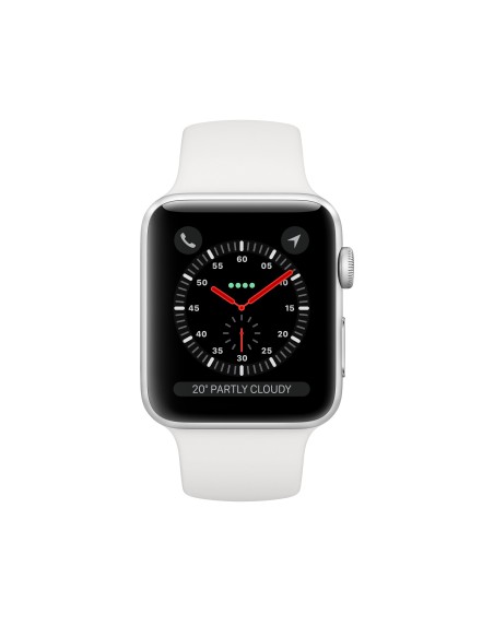 Apple Watch Series 3 reloj inteligente Plata OLED Móvil GPS (satélite)