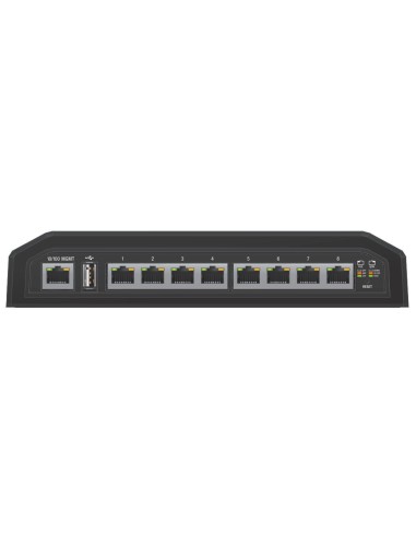Ubiquiti Networks EdgeSwitch 8XP Gestionado Gigabit Ethernet (10 100 1000) Negro Energía sobre Ethernet (PoE)