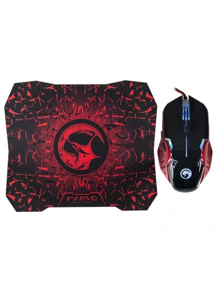 Scorpion RATÓN + ALFOMBRILLA GAMING (MA-M416+G1 BK)