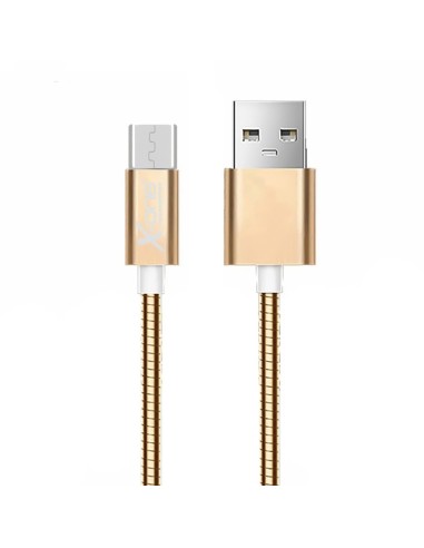 X-ONE CMM1000G cable USB 1 m 2.0 USB A Micro-USB A Oro rosa