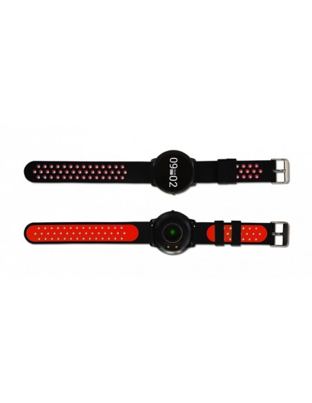 Billow XS20x reloj deportivo Negro, Rojo Pantalla táctil Bluetooth