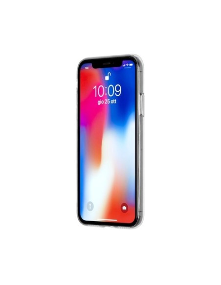 FUNDA HARD CLEAR CASE WITH PAPER TEMPLATE IPHONE X. TRANSPARENTE MOLESKINE