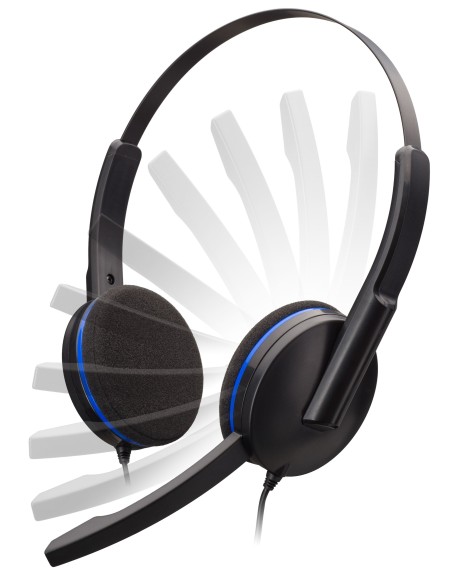 Bigben Interactive PS4GAMINGHEADSET auricular con micrófono Binaural Diadema Negro, Azul