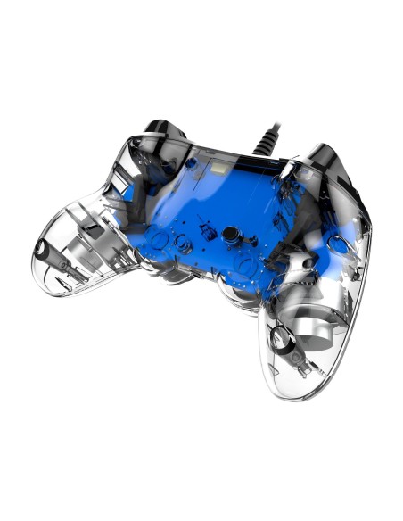 NACON PS4OFCPADCLBLUE mando y volante Gamepad PlayStation 4 Azul, Transparente