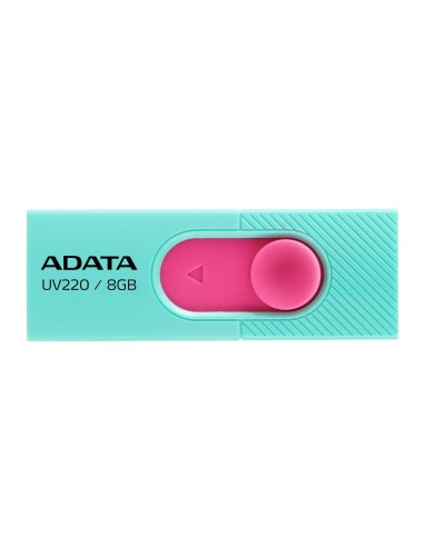 ADATA UV220 unidad flash USB 8 GB 2.0 Conector Tipo A Rosa, Turquesa