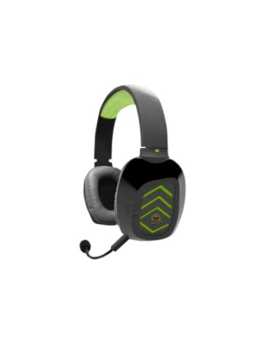KeepOut HX5V2 auricular con micrófono Binaural Diadema Verde, Gris