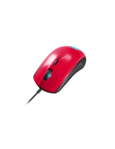 Steelseries Rival 100 ratón USB Óptico 4000 DPI mano derecha Negro, Rojo