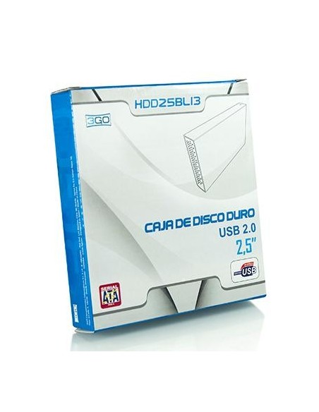 3GO HDD25BL13 caja para disco duro externo 2.5" Azul