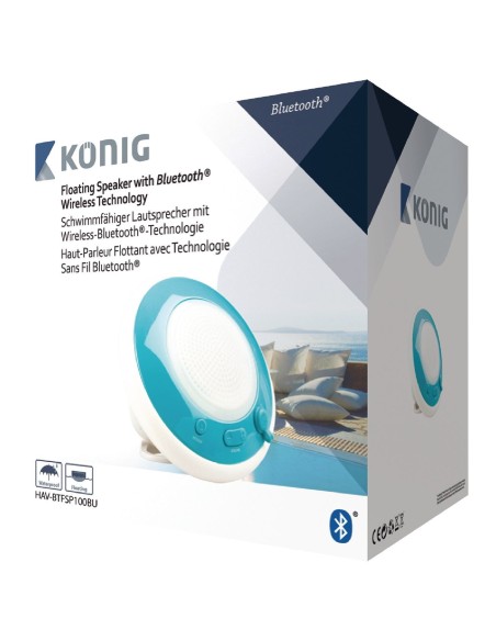 König HAV-BTFSP100WH altavoz portátil 3 W Mono portable speaker Blanco