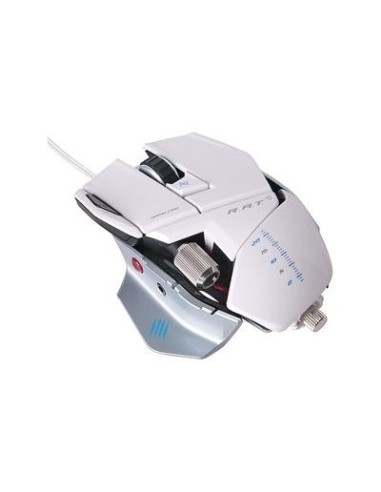 Mad Catz R.A.T. 5 ratón USB Laser 5600 DPI Blanco