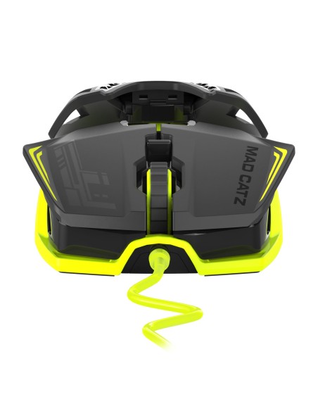 Mad Catz R.A.T.1 ratón USB Óptico 3500 DPI Ambidextro Negro, Verde