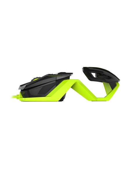 Mad Catz R.A.T.1 ratón USB Óptico 3500 DPI Ambidextro Negro, Verde