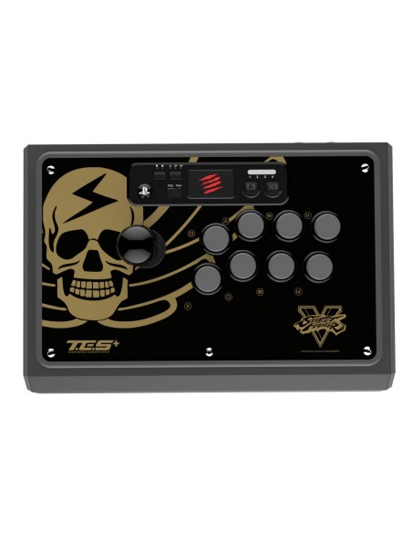 Saitek Street Fighter V Arcade FightStick Tournament Edition S+ Gamepad PlayStation 4,Playstation 3 Negro, Oro, Gris