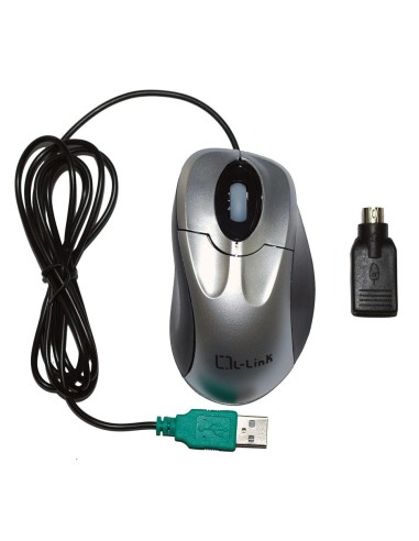 L-Link LL-2017 ratón USB+PS 2 Óptico 800 DPI