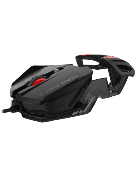 Mad Catz MCB4373800A3 06 1 ratón USB Óptico 1600 DPI Ambidextro Negro, Rojo