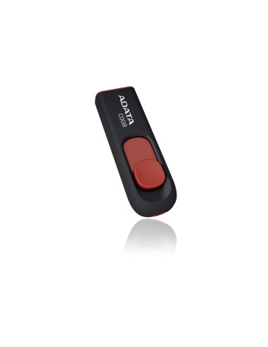 ADATA 8GB C008 unidad flash USB 2.0 Conector Tipo A Negro, Rojo