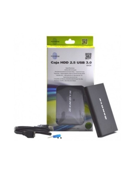 Kloner KHD8 caja para disco duro externo 2.5" Negro