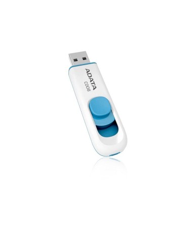ADATA 64GB C008 unidad flash USB 2.0 Conector Tipo A Azul, Blanco