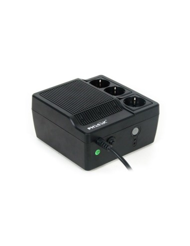 Phasak PH 9466 sistema de alimentación ininterrumpida (UPS) 3 salidas AC Línea interactiva 600 VA 300 W