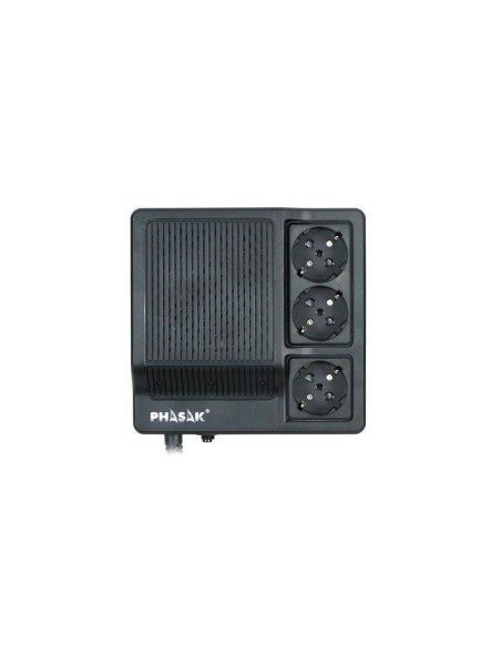 Phasak PH 9466 sistema de alimentación ininterrumpida (UPS) 3 salidas AC Línea interactiva 600 VA 300 W