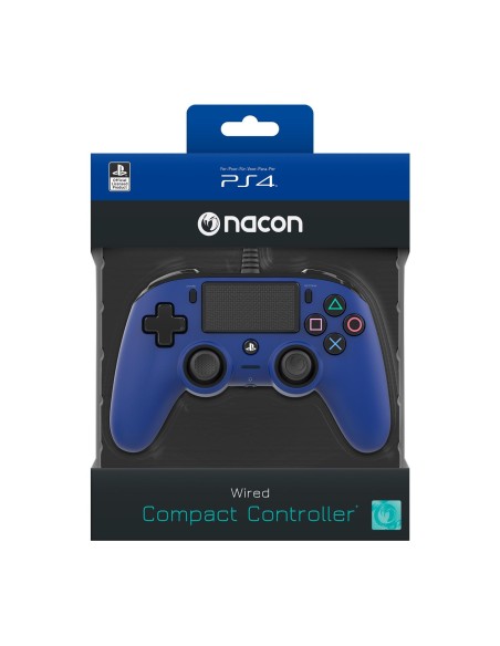 NACON PS4OFCPADBLUE mando y volante Gamepad PlayStation 4 Azul