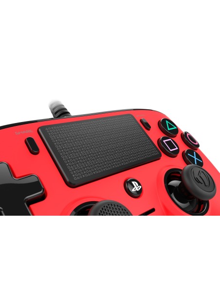 NACON Compact Controller Colour Edition Gamepad PlayStation 4 Rojo
