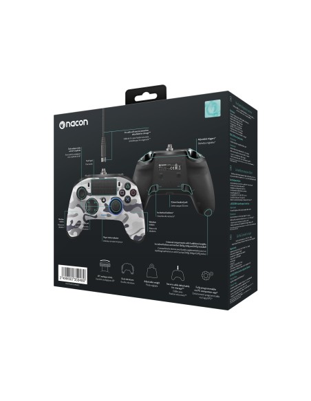 NACON PS4OFPADREVCAMOGREY Gamepad PlayStation 4 Camuflaje, Gris mando y volante