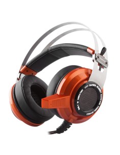 Snopy Rampage SN-RW3 Binaural Diadema Negro, Naranja auricular con micrófono