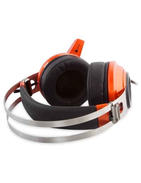 Snopy Rampage SN-RW3 Binaural Diadema Negro, Naranja auricular con micrófono