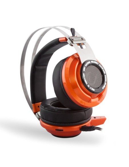 Snopy Rampage SN-RW3 Binaural Diadema Negro, Naranja auricular con micrófono