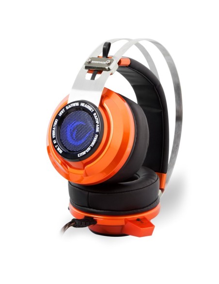 Snopy Rampage SN-RW3 Binaural Diadema Negro, Naranja auricular con micrófono