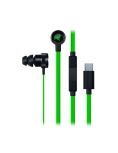 Razer Hammerhead auriculares para móvil Binaural Dentro de oído Negro, Verde Alámbrico