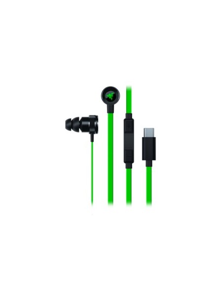 Razer Hammerhead auriculares para móvil Binaural Dentro de oído Negro, Verde Alámbrico