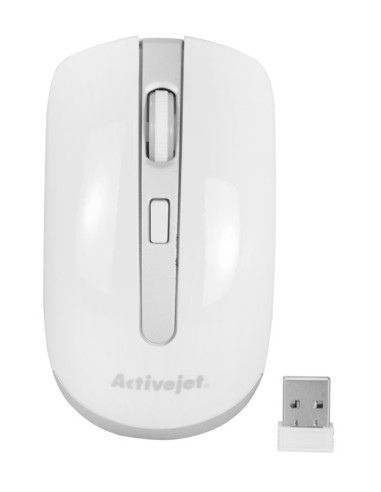 ActiveJet AMY-320WS ratón RF inalámbrico Óptico 1600 DPI Ambidextro