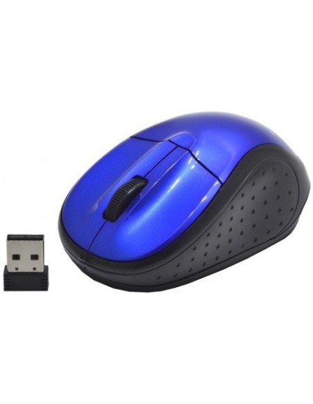 Kloner KRW407 ratón RF inalámbrico Óptico 1200 DPI Ambidextro Negro, Azul