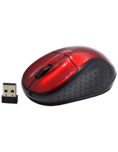 Kloner KRW406 ratón RF inalámbrico Óptico 1200 DPI Negro, Rojo