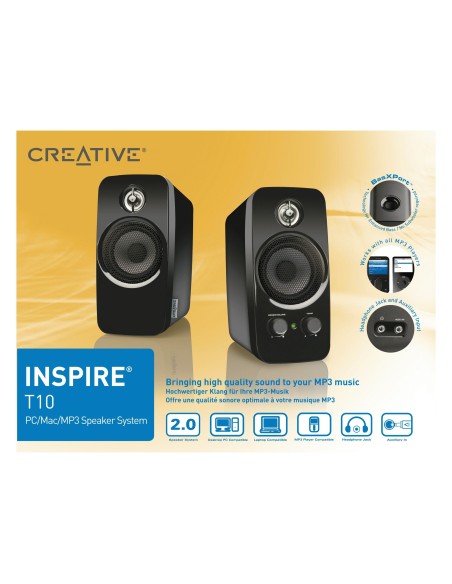 Creative Labs Inspire T10 altavoz 10 W Negro