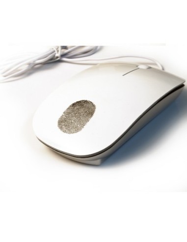 Kloner KRU0082 ratón USB Óptico 1600 DPI Ambidextro Blanco