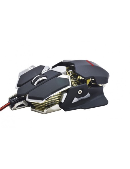 Kloner KRG2 ratón USB 5600 DPI mano derecha Negro, Oro, Plata